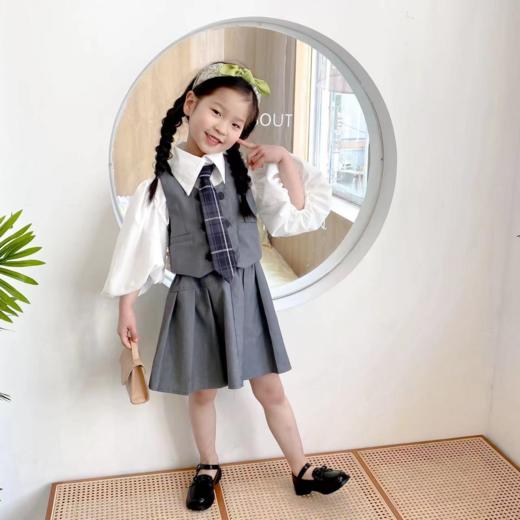 拉夏贝尔女童儿童蝴蝶结公主鞋小皮鞋 商品图0