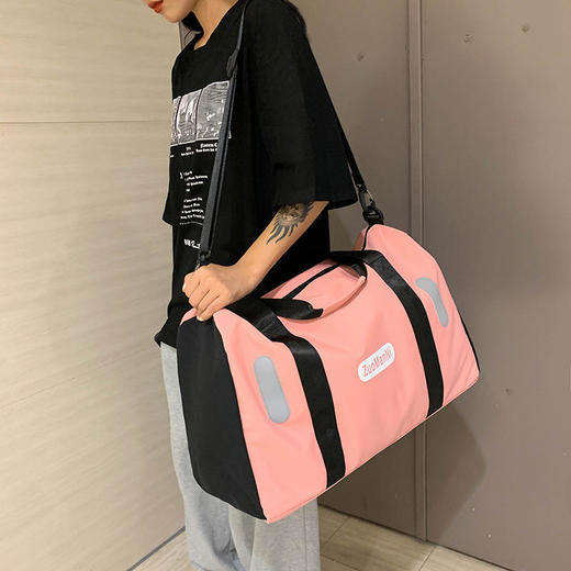 旅行包男女运动健身包，短途大容量手提旅游行李袋女轻便单肩斜挎包QY1812 商品图0