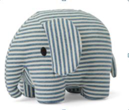 荷兰Miffy米菲小象牛仔条纹21cm 商品图0