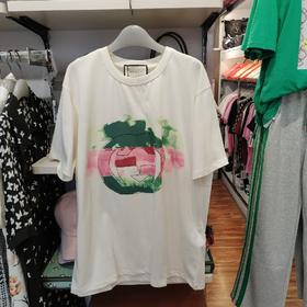 女云朵圆领短T