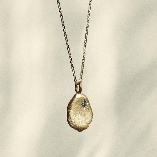 订购8周到｜ Monsieur-Rosalie-蓝宝石 护身符徽章 项链［法国设计师］ 商品图3