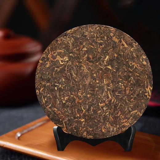 【特别金奖茶】普盛号 聊适 普洱熟茶 云南普洱茶 357g/饼 商品图1