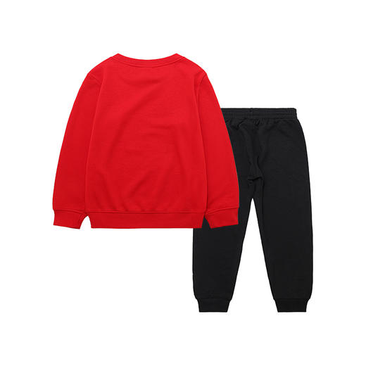 耐克-童衣类（春）F2小童套头无帽卫衣套装正黑色红 商品图1