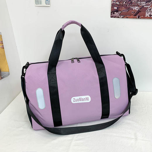 旅行包男女运动健身包，短途大容量手提旅游行李袋女轻便单肩斜挎包QY1812 商品图5