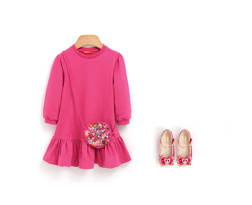 韩国进口品牌童鞋-亮片蝴蝶结LED皮鞋 商品图3