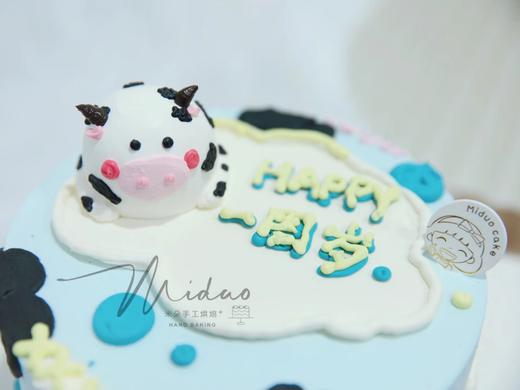 男孩款 生肖牛牛 立体小奶牛 周岁蛋糕 商品图0