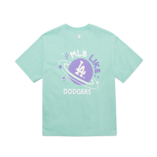 MLB男女情侣T恤星球印花短袖运动休闲宽松22年春夏新款3ATSE1223 商品图1