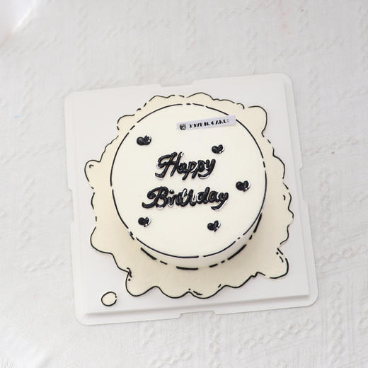 白色系漫画蛋糕 商品图1