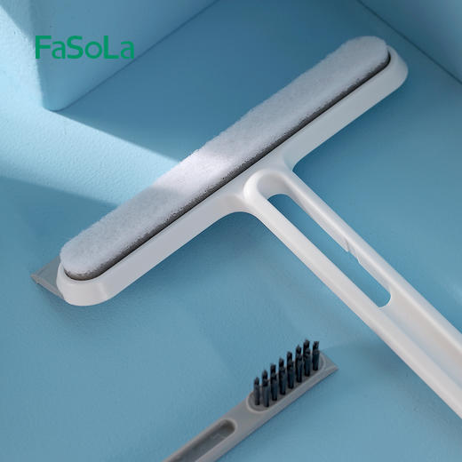 FaSoLa家用硅胶刮水器刮水刷子缝隙刷刮窗器窗台浴室擦玻璃神器 商品图0