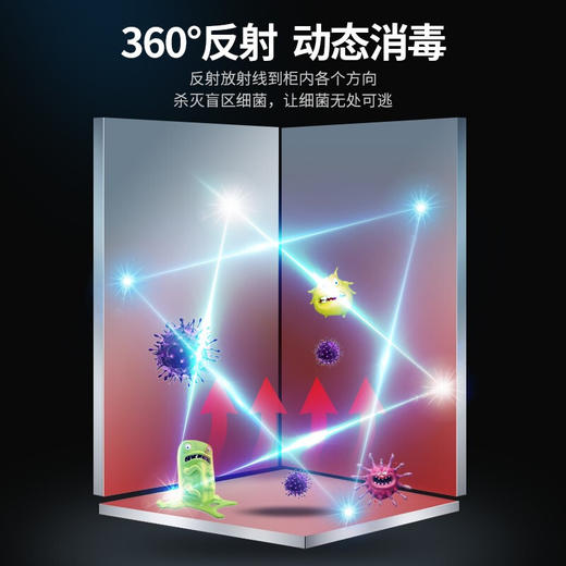 198升A92名门高温消毒柜420*430*1300（宽*深*高） 商品图2