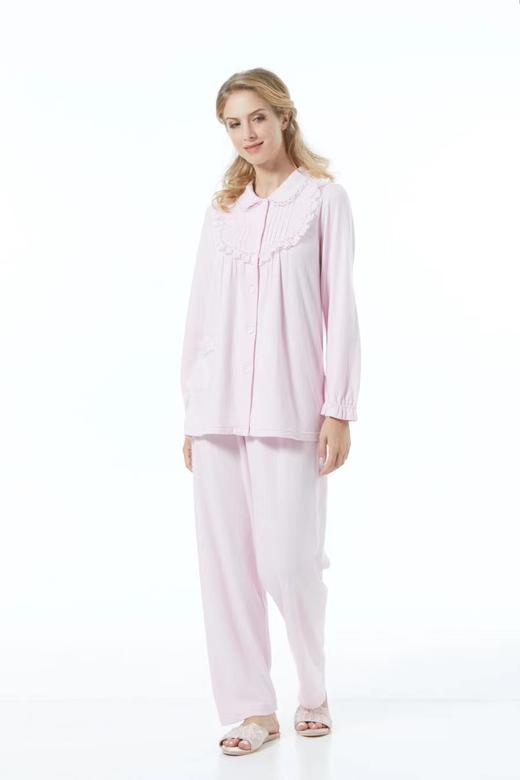 Isyfen/伊丝芬 全棉双层针织长袖衣裤套 休闲家居 商品图1