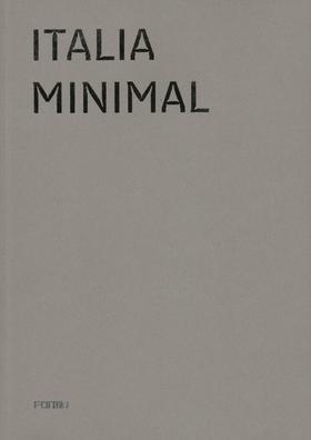 Italia Minimal,意大利极简,艺术史