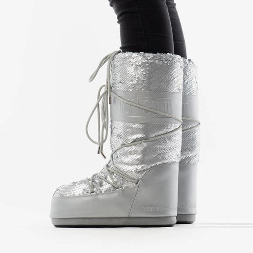 Moon Boots - Moon Boot Classic Disco Plus - Silver 女装 雪地靴 银色 商品图2