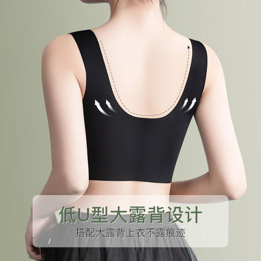 TZW-夏季冰丝无痕运动文胸女士内衣女防下垂收副乳上托性感抹胸罩 商品图8