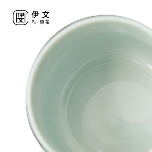  办公室茶杯个人家用陶瓷过滤水杯马杯带盖茶道杯茶水分离 （粗陶）若丘木柄过滤杯+恒温垫 商品图7