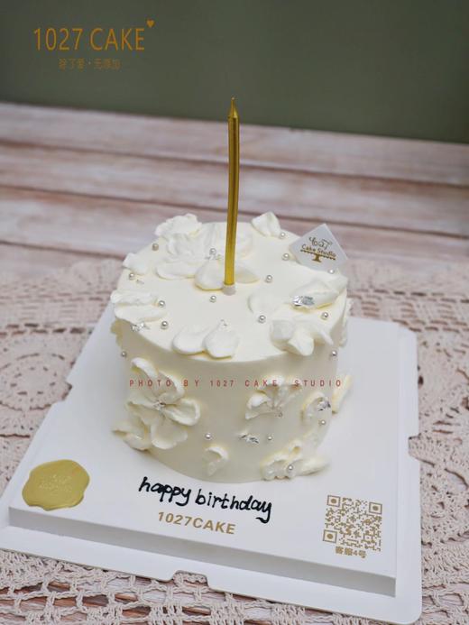 1027CAKE |   简约 白色款 裱花 刮刀花 商品图2