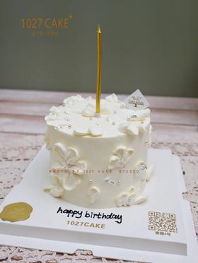 1027CAKE |   简约 白色款 裱花 刮刀花