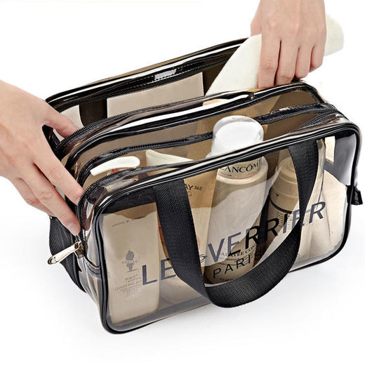 洗漱包干湿两用大容量多功能收纳包防水便携式女学生网红化妆包 商品图6