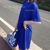 【夏季必备~】新款百搭休闲时尚冰丝凉凉休闲套装女宽松显瘦懒人居家外出短裤女短袖套装胖mm大码 商品缩略图6