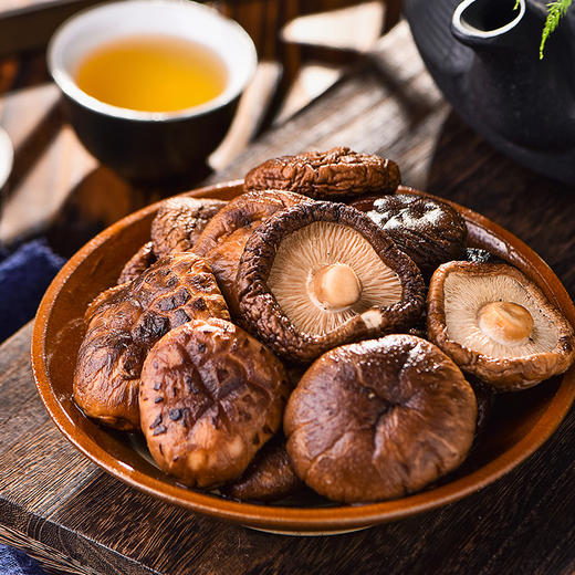 食在有方有机香菇高山厚菇农家新干香菇原木香茹新货食用菌菇100g 商品图4