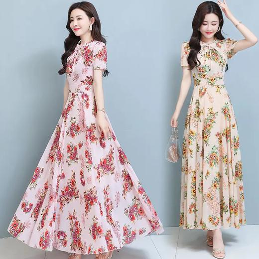 AHM-llgz2883夏季碎花连衣裙海边度假法式名媛气质裙子 商品图0