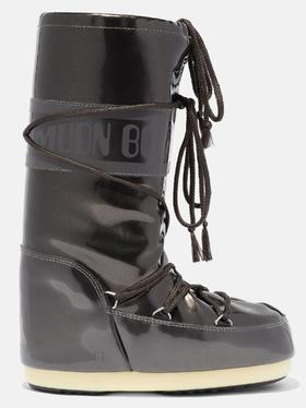 Moon Boots - Moon Boot Vinile Met – Black 女装 雪地靴 深灰色