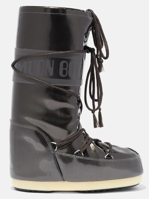 Moon Boots - Moon Boot Vinile Met – Black 女装 雪地靴 深灰色 商品图0