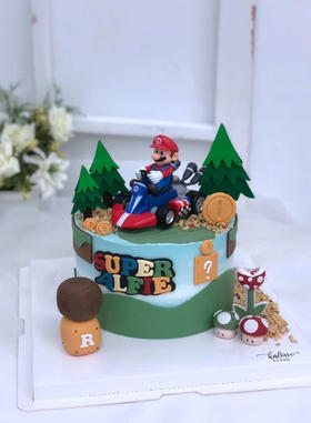超级马里奥super mario蛋糕（提前三天预定