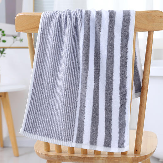 【渐变条毛巾】毛巾全棉渐变条纹毛巾毛圈柔软毛巾浴室简约条纹手巾面巾 商品图8