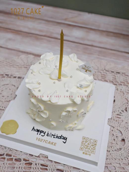 1027CAKE |   简约 白色款 裱花 刮刀花 商品图1