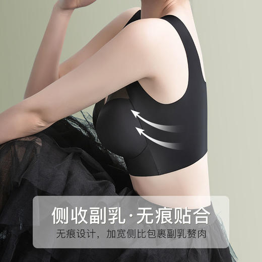 TZW-夏季冰丝无痕运动文胸女士内衣女防下垂收副乳上托性感抹胸罩 商品图9