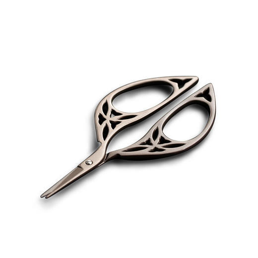  陶瓷茶包小剪刀茶道配件手工剪纸刀钛合金茶叶袋包线头剪子 树叶纹剪刀VQ3a 商品图6