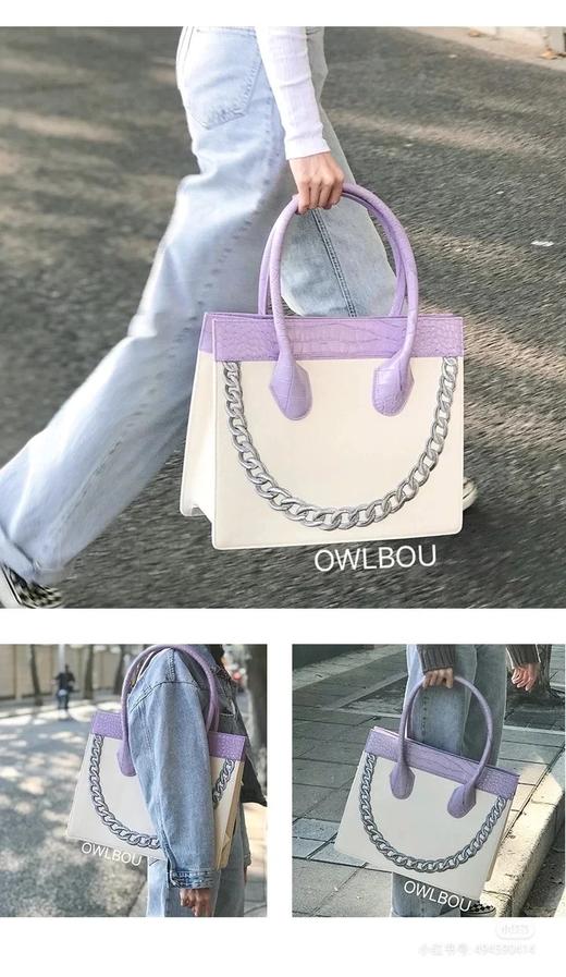 Smiley Tote 帆布包紫色 商品图2