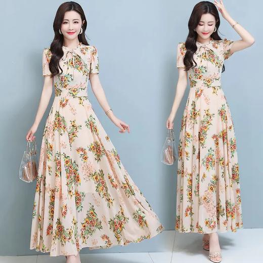 AHM-llgz2883夏季碎花连衣裙海边度假法式名媛气质裙子 商品图1