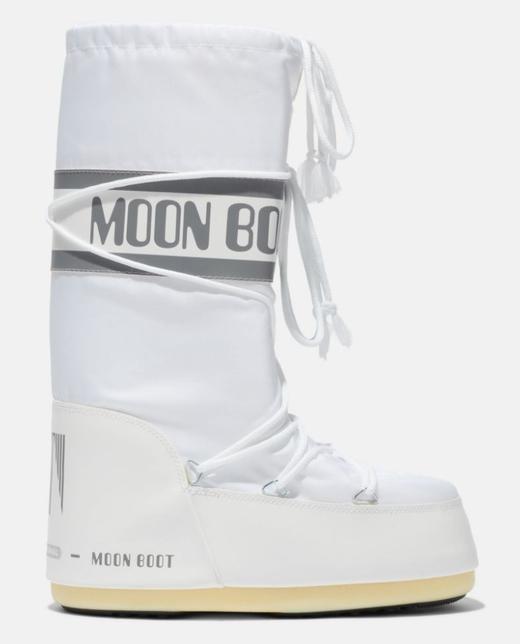 Moon Boots - Moon Boot Kids Nylon - White 童装 雪地靴 白色 商品图0