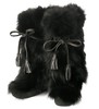 Diavolezza - Tall Fur Boots W Tassels W Wedge - Black 女装 毛毛靴 黑色 商品缩略图0