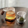 过滤茶杯个人办公玻璃水杯耐热泡茶杯子大容量花茶杯茶水分离 【推荐】心悦玻璃杯-胡桃木杯柄（带胡桃木杯垫）K2 商品缩略图6