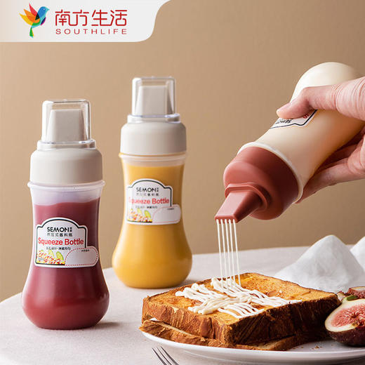 挤酱瓶食品级厨房调料瓶沙拉酱番茄酱料罐瓶家用挤压式 商品图0