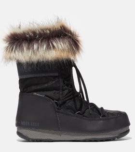 Moon Boots - Moon Boot Monaco Low WP 2 - Black 女装 雪地靴 黑色