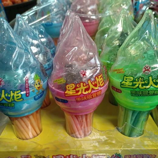 星光火炬果味吸管糖40g 商品图0