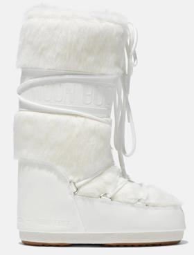 Moon Boots - Moon Boot Classic Faux Fur - White 女装 雪地靴 白色