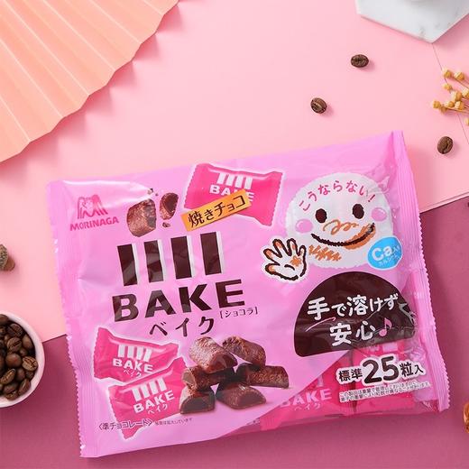 日本进口森永焙克力BAKE酱夹心巧克力饼干零食101g（代可可脂） 商品图0