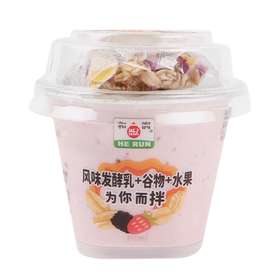 和润燕麦片+草莓桑葚风味发酵乳160g