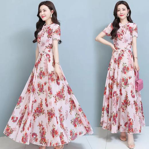 AHM-llgz2883夏季碎花连衣裙海边度假法式名媛气质裙子 商品图4