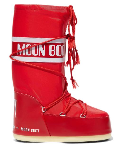 Moon Boots - Moon Boot Mini Nylon - Red 童装 雪地靴 红色 商品图0