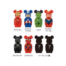 【直播秒杀款】Be@rbrick 车载盲盒 漫威系列全套6个