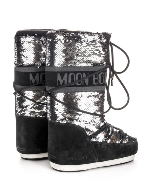 Moon Boots - Moon Boot Classic Disco - Black 女装 雪地靴 黑色 商品图2