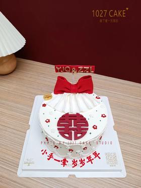 1027CAKE | 囍 蝴蝶结 领证 结婚