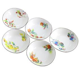 5F石村瓷器5入盘18.5*7*4.5cm