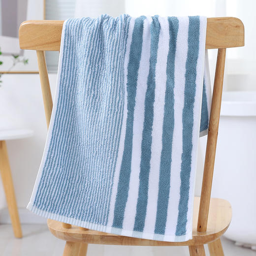 【渐变条毛巾】毛巾全棉渐变条纹毛巾毛圈柔软毛巾浴室简约条纹手巾面巾 商品图9